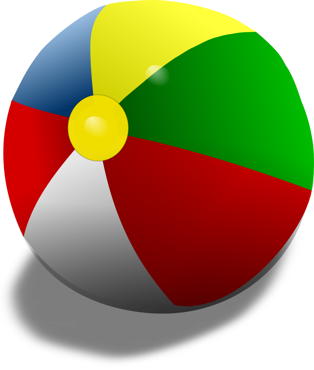 OnlineLabels Clip Art - Beach Ball Remix